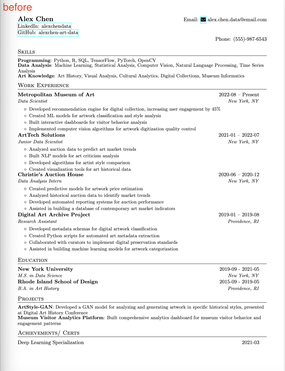 Resume before using ResuMate